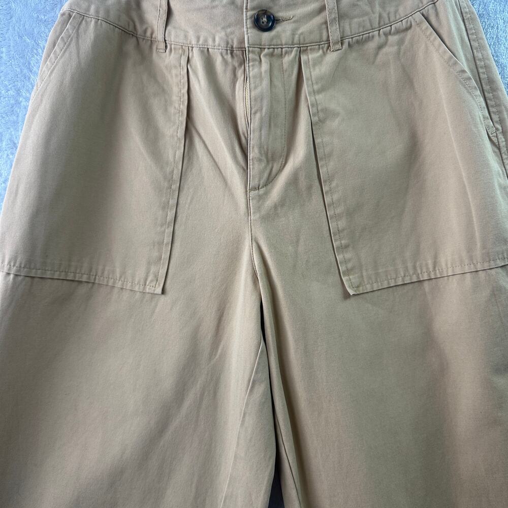 Who What Wear High Rise Wide Leg Chino Pants Tan - Size 4 - Utility Style - Picture 7 of 8
